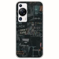 Aesthetic Black Huawei P60 Pro Flexible TPU (Διάφανη Σιλικόνη)