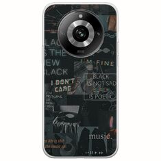 Aesthetic Black Realme 11 Pro 5G Flexible TPU (Διάφανη Σιλικόνη)