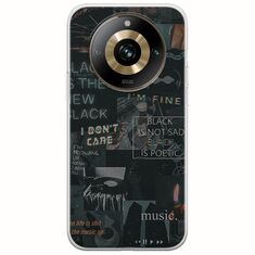 Aesthetic Black Realme 11 Pro Plus 5G Flexible TPU (Διάφανη Σιλικόνη)