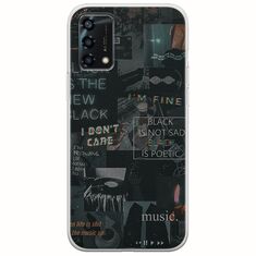 Aesthetic Black Oppo A94 5G Flexible TPU (Διάφανη Σιλικόνη)