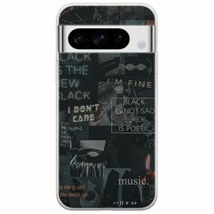 Aesthetic Black Google Pixel 8 Pro 5G Flexible TPU (Διάφανη Σιλικόνη)