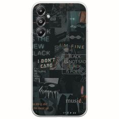 Aesthetic Black Samsung Galaxy A05s Flexible TPU (Διάφανη Σιλικόνη)