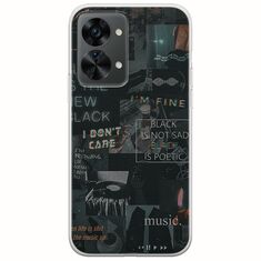 Aesthetic Black OnePlus Nord 2T 5G Flexible TPU (Διάφανη Σιλικόνη)