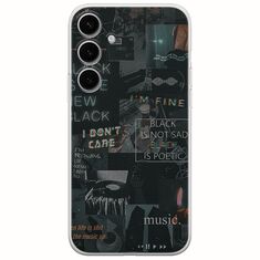 Aesthetic Black Samsung Galaxy A35 5G Flexible TPU (Διάφανη Σιλικόνη)