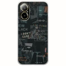 Aesthetic Black Realme C67 4G Flexible TPU (Διάφανη Σιλικόνη)