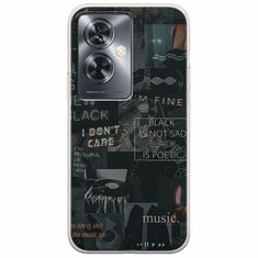 Aesthetic Black Oppo A79 5G Flexible TPU (Διάφανη Σιλικόνη)