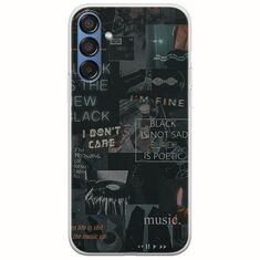Aesthetic Black Samsung Galaxy M15 5G Flexible TPU (Διάφανη Σιλικόνη)