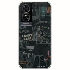 Aesthetic Black TCL 50 SE Flexible TPU (Διάφανη Σιλικόνη)