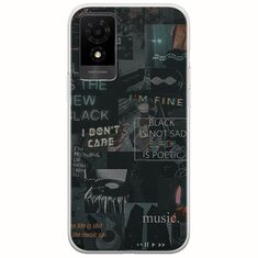 Aesthetic Black TCL 501 Flexible TPU (Διάφανη Σιλικόνη)