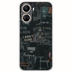 Aesthetic Black Huawei Nova 10 SE Flexible TPU (Διάφανη Σιλικόνη)