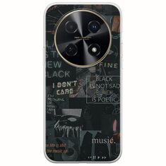 Aesthetic Black Huawei Nova 12i Flexible TPU (Διάφανη Σιλικόνη)