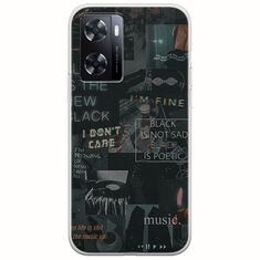 Aesthetic Black OnePlus Nord N20 SE Flexible TPU (Διάφανη Σιλικόνη)