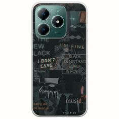 Aesthetic Black Realme C61 Flexible TPU (Διάφανη Σιλικόνη)