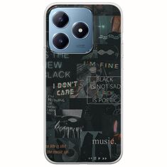 Aesthetic Black Realme C63 Flexible TPU (Διάφανη Σιλικόνη)