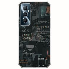 Aesthetic Black Realme C65 4G Flexible TPU (Διάφανη Σιλικόνη)