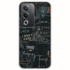 Aesthetic Black Oppo A80 5G Flexible TPU (Διάφανη Σιλικόνη)