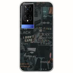 Aesthetic Black TCL 50 5G Flexible TPU (Διάφανη Σιλικόνη)