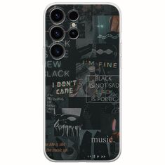 Aesthetic Black Samsung Galaxy S25 Ultra 5G Flexible TPU (Διάφανη Σιλικόνη)
