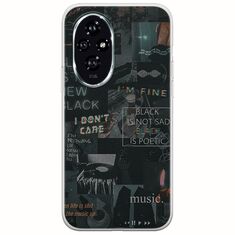Aesthetic Black Honor 200 5G Flexible TPU (Διάφανη Σιλικόνη)