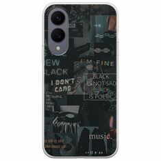 Aesthetic Black Samsung Galaxy S25 Edge 5G Flexible TPU (Διάφανη Σιλικόνη)