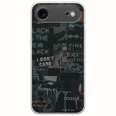 Aesthetic Black iPhone Air Flexible TPU (Διάφανη Σιλικόνη)