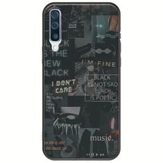 Aesthetic Black Samsung Galaxy A50 Black TPU (Μαύρη Σιλικόνη)