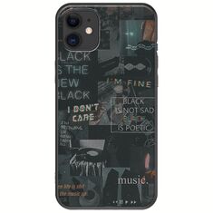 Aesthetic Black iPhone 11 Black TPU (Μαύρη Σιλικόνη)