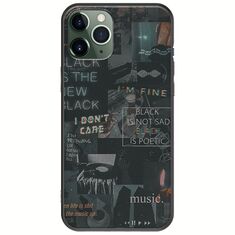 Aesthetic Black iPhone 11 Pro Black TPU (Μαύρη Σιλικόνη)