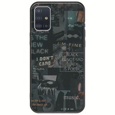 Aesthetic Black Samsung Galaxy A71 Black TPU (Μαύρη Σιλικόνη)