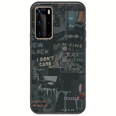 Aesthetic Black Huawei P40 Pro Black TPU (Μαύρη Σιλικόνη)
