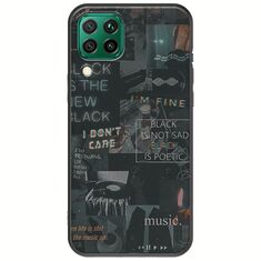 Aesthetic Black Huawei P40 Lite Black TPU (Μαύρη Σιλικόνη)