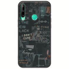 Aesthetic Black Huawei P40 Lite E Black TPU (Μαύρη Σιλικόνη)