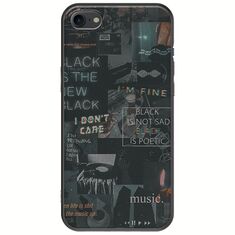 Aesthetic Black iPhone SE 2020 Black TPU (Μαύρη Σιλικόνη)