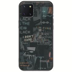 Aesthetic Black Samsung Galaxy Note 10 Lite Black TPU (Μαύρη Σιλικόνη)