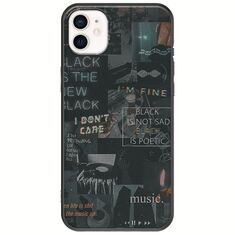 Aesthetic Black iPhone 12 mini Black TPU (Μαύρη Σιλικόνη)