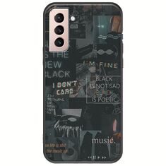 Aesthetic Black Samsung Galaxy S21 Black TPU (Μαύρη Σιλικόνη)