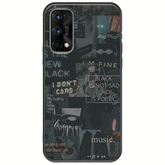 Aesthetic Black Realme 7 5G Black TPU (Μαύρη Σιλικόνη)