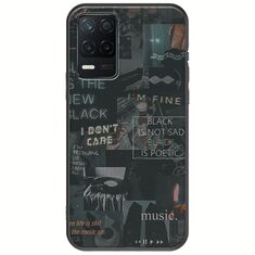 Aesthetic Black Realme 8 5G Black TPU (Μαύρη Σιλικόνη)