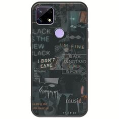 Aesthetic Black Realme C21 Black TPU (Μαύρη Σιλικόνη)