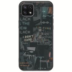 Aesthetic Black Samsung Galaxy A22 5G Black TPU (Μαύρη Σιλικόνη)