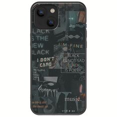 Aesthetic Black iPhone 13  Black TPU (Μαύρη Σιλικόνη)
