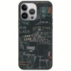 Aesthetic Black iPhone 13 Pro Max Black TPU (Μαύρη Σιλικόνη)