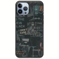 Aesthetic Black iPhone 12 Pro Black TPU (Μαύρη Σιλικόνη)