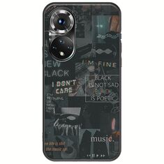 Aesthetic Black Huawei Honor 50 Black TPU (Μαύρη Σιλικόνη)