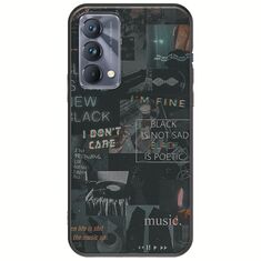 Aesthetic Black Realme GT 5G Black TPU (Μαύρη Σιλικόνη)