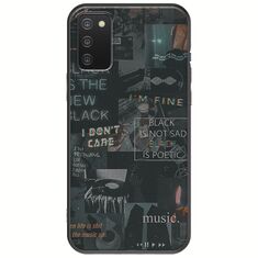 Aesthetic Black Samsung Galaxy A03s Black TPU (Μαύρη Σιλικόνη)