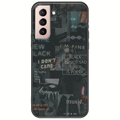 Aesthetic Black Samsung Galaxy S21 FE 5G Black TPU (Μαύρη Σιλικόνη)