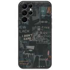 Aesthetic Black Samsung Galaxy S22 Ultra Black TPU (Μαύρη Σιλικόνη)