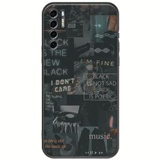 Aesthetic Black TCL 20S / 20 5G / 20L / 20L+ Black TPU (Μαύρη Σιλικόνη)