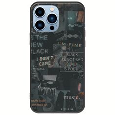 Aesthetic Black iPhone 14 Pro Max Black TPU (Μαύρη Σιλικόνη)
